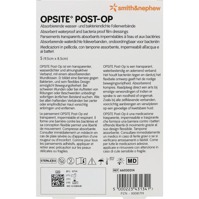OPSITE Post-OP 8,5x9,5 cm Verband