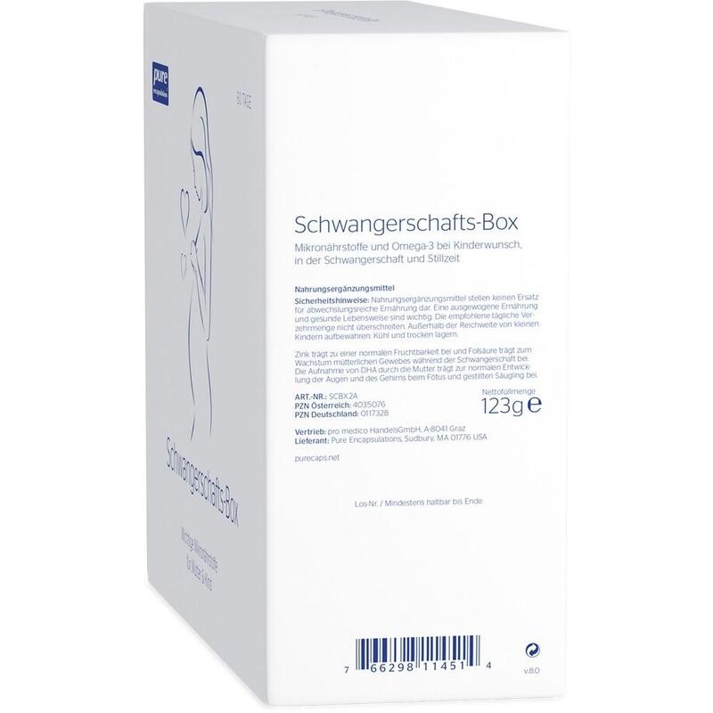 PURE ENCAPSULATIONS Schwangerschafts-Box Kapseln