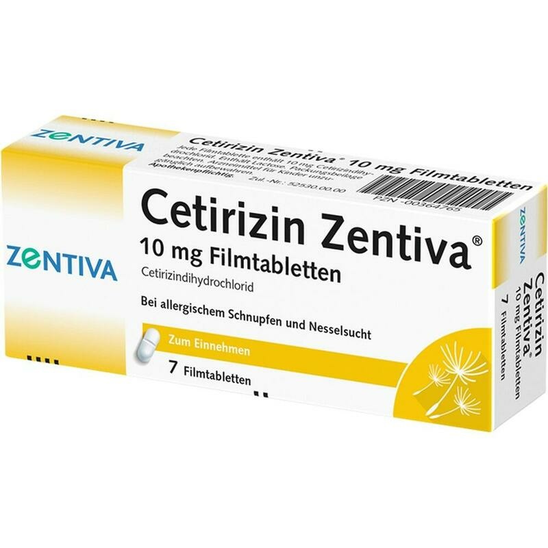 CETIRIZIN Zentiva 10 mg Filmtabletten