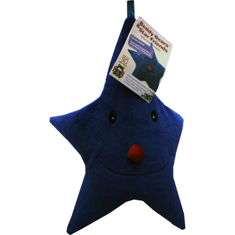 WÄRME STOFFTIER Stern blau