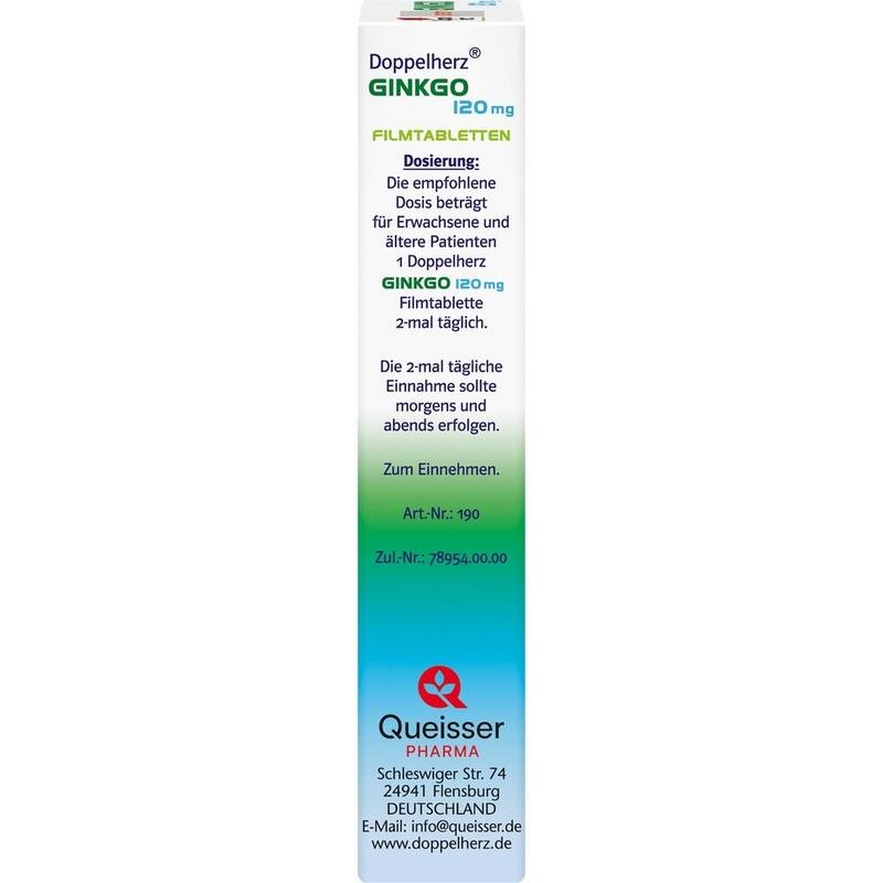 DOPPELHERZ Ginkgo 120 mg system Filmtabletten