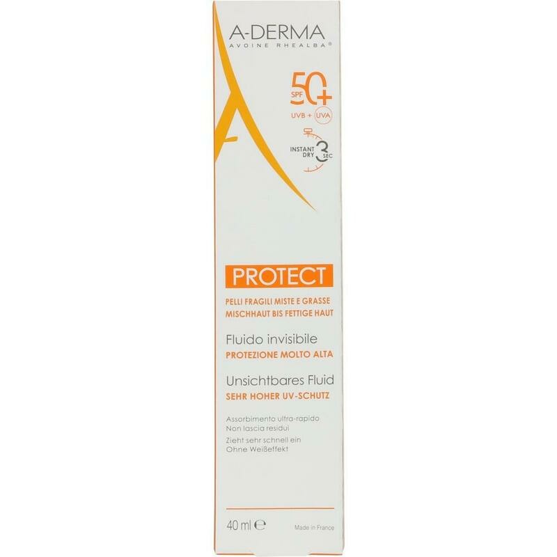 A-DERMA PROTECT SPF 50+ unsichtbares Fluid