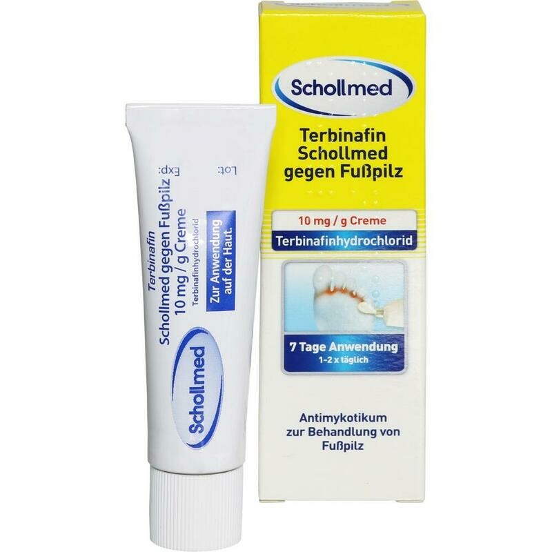 TERBINAFIN Schollmed gegen Fußpilz 10 mg/g Creme