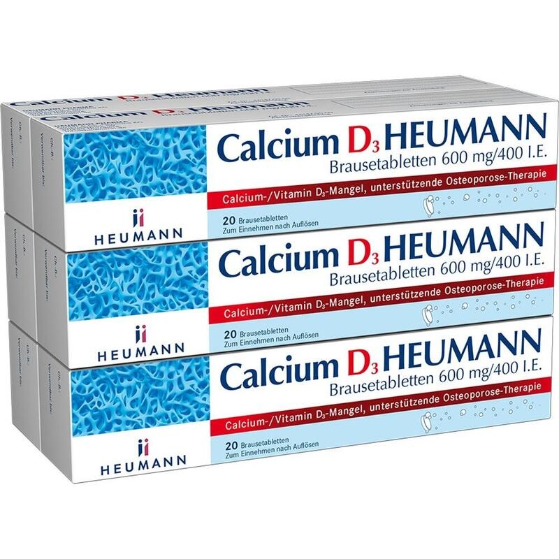 CALCIUM D3 Heumann Brausetabletten 600 mg/400 I.E.