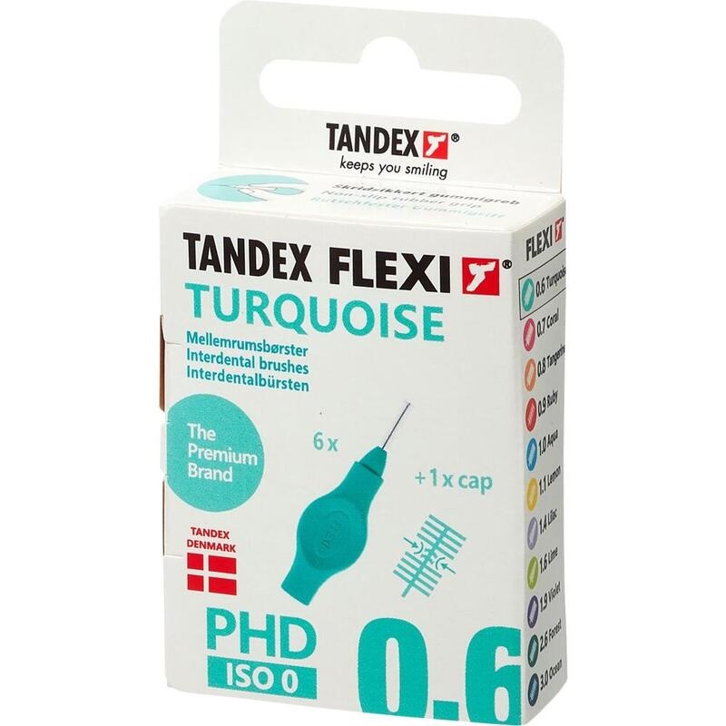 TANDEX FLEXI Interdentalb.PHD 0.6/ISO 0 turquoise