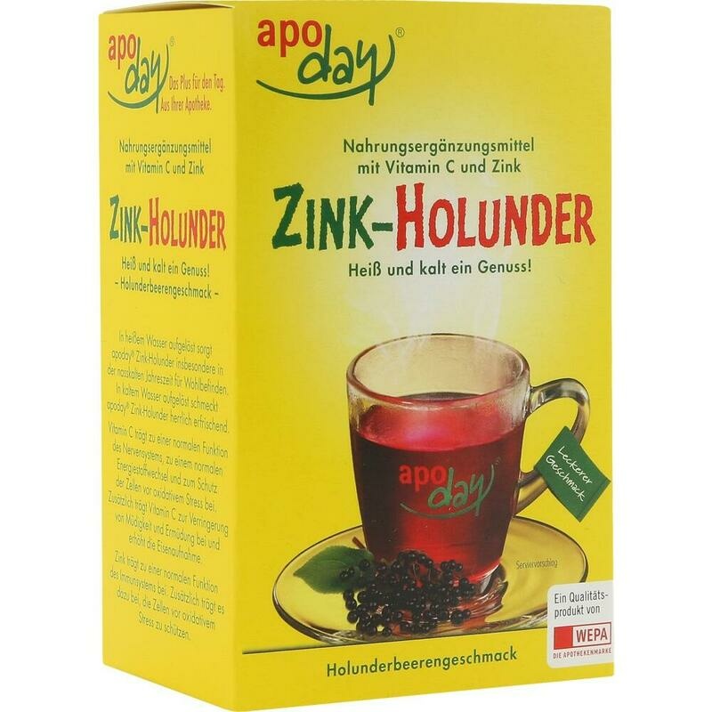 APODAY Zink-Holunder+Vitamin C Pulver