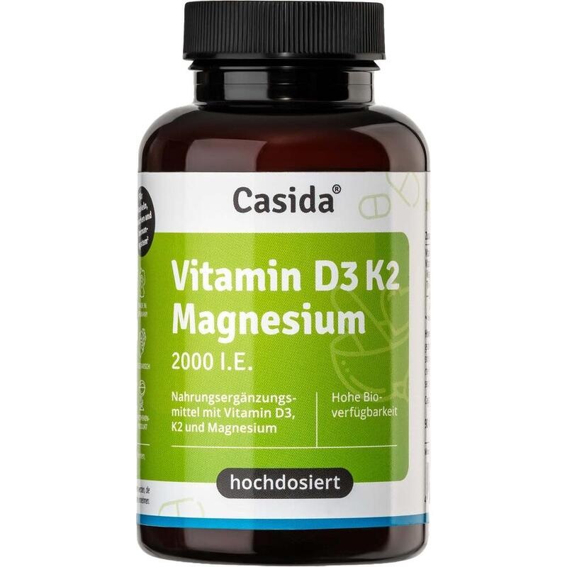 VITAMIN D3 K2 Magnesium 2000 I.E. Kapseln