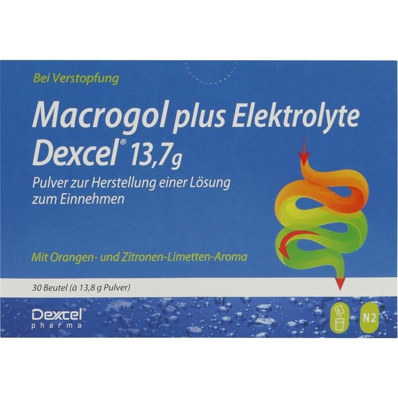 MACROGOL plus Elektrolyte Dexcel 13,7 g PLE
