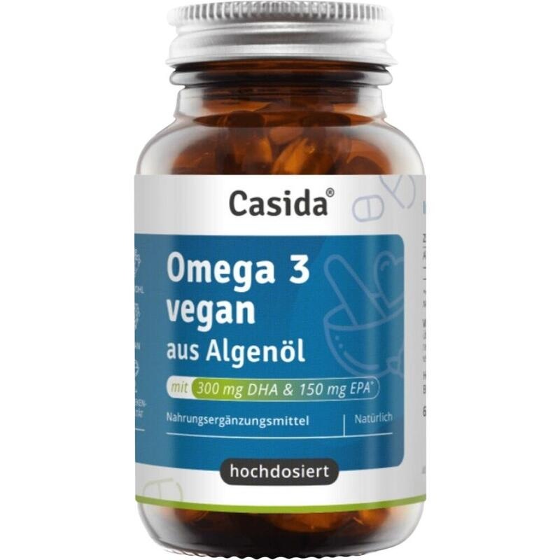 OMEGA-3 VEGAN Algenöl hochdosiert EPA DHA Kapseln