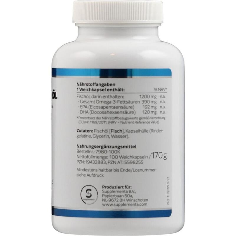 OMEGA-3 FISCHÖL 1200 mg mit EPA und DHA KLEAN LABS