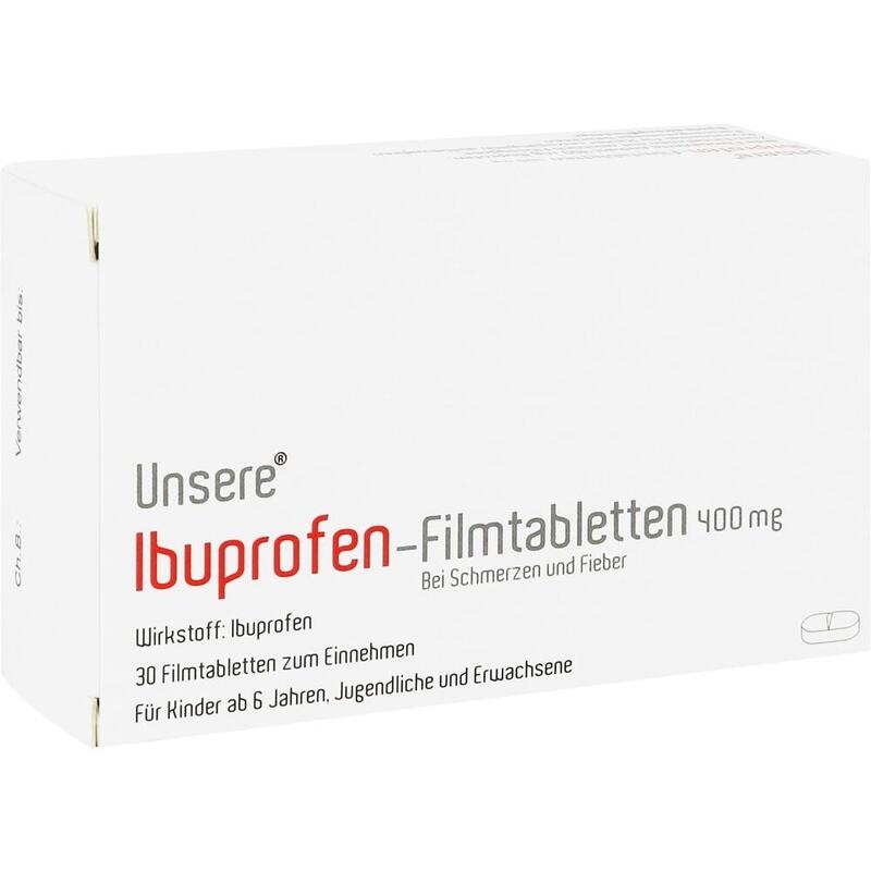 UNSERE Ibuprofen-Filmtabletten 400 mg